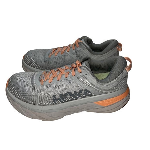 Hoka One One Bondi 7 Man Running Sneaker Nimbus Cloud Radiant Shoes Size 9 D - Picture 3 of 11